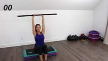 Lose Fat & Firm Up Fast With Body Bar 28 min- Total Body Intermediate Workout With Body Bar