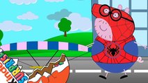 PEPPA PIG , SPIDER PIG FAMILY, MUMMY, DADDY, GEORGE | SKATEBOARD #Animation For Kids & Tod