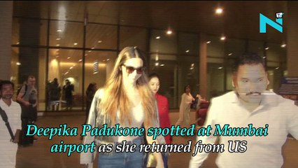 Deepika Padukone arrives in style, rocks the airport look