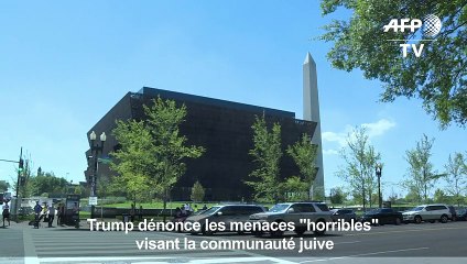 Trump dénonce les menaces "horribles" visant la communauté juive