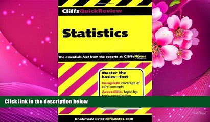 READ book CliffsQuickReview Statistics David H. Voelker Pre Order