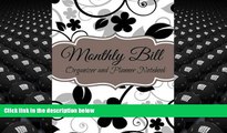 Popular Book  Monthly Bill Organizer and Planner Notebook (Budget Planners-Extra Large) (Volume