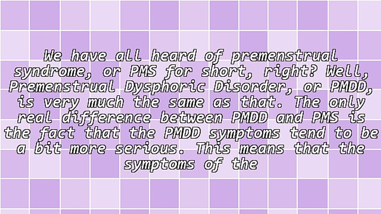 What Is PMDD?