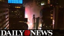 Fire Erupts At Times Square Diner