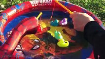 Spiderman vs Venom Playtime in Toboggan! Fun Marvel Superheroes Movies in Real Life-Clip 1