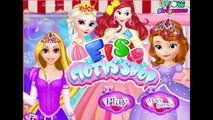 Disney Princess Elsa Anna Sofia Rapunzel and Ariel in Cloths Shop - Dress Up Game for Kids