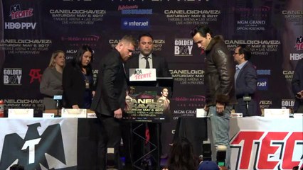 Canelo vs Chavez Jr - New York City Face off