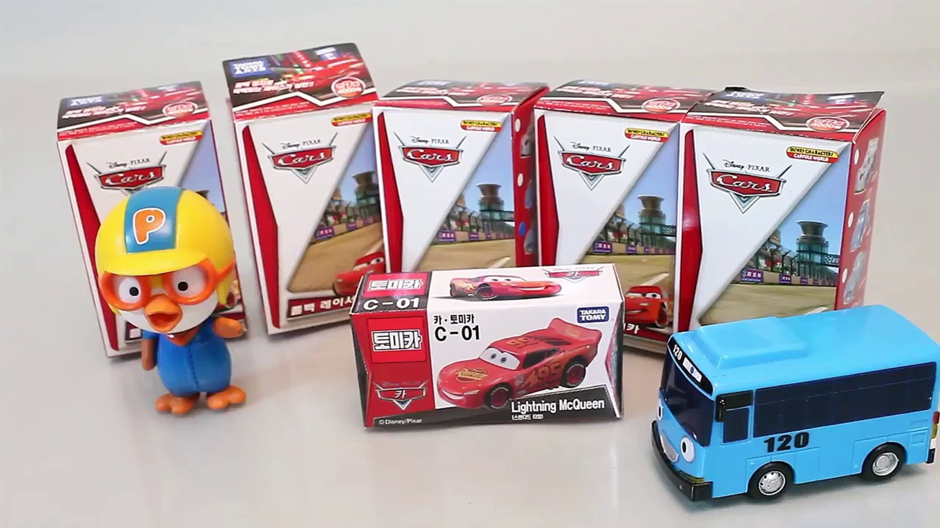 Disney Pixar Cars Lightning McQueen Tomica Toys Мультики про машинки Игрушки 토미카 뽀로로 타요 장난