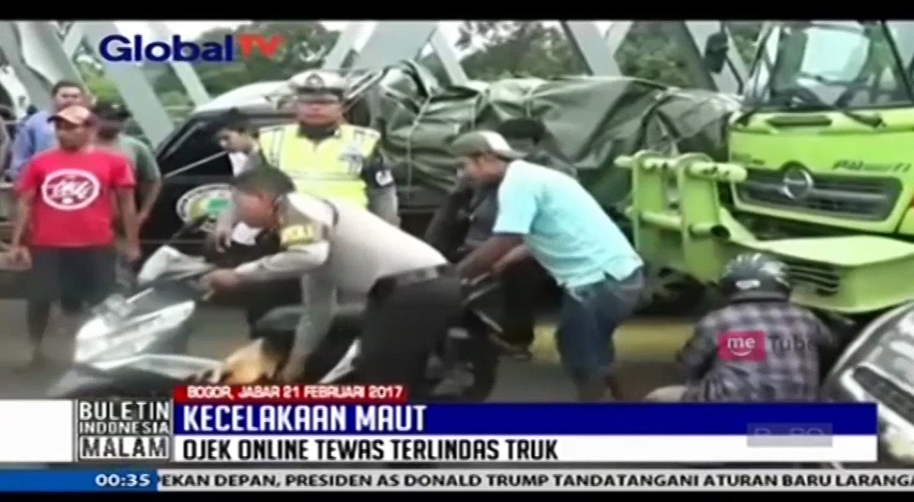 Pengemudi Ojek Online Tewas Terlindas Truk