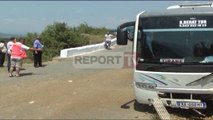 Report TV - Aksident në Burrel, autobusi del nga rruga, 12 të plagosur