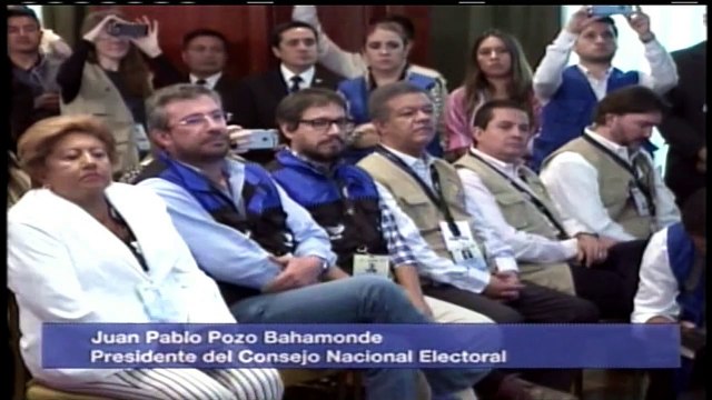 CNE - Binomios Presidenciales (95% de actas)