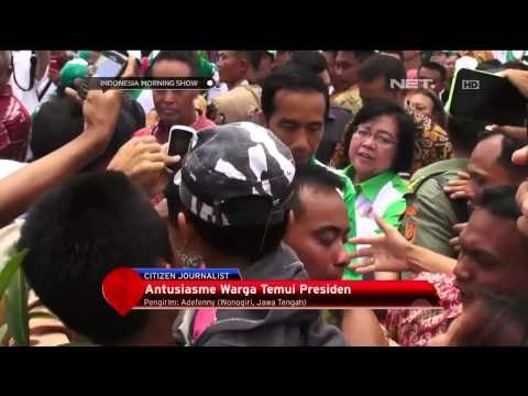 Ratusan Warga Wonogiri Antusias Ingin Bersalaman dengan Presiden Jokowi -IMS