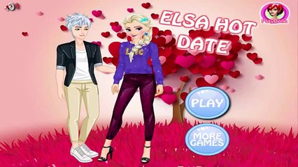 Disney Princess Frozen Elsa Hot Date - Elsa and Jack Frost Dress Up and Make Up Game for K