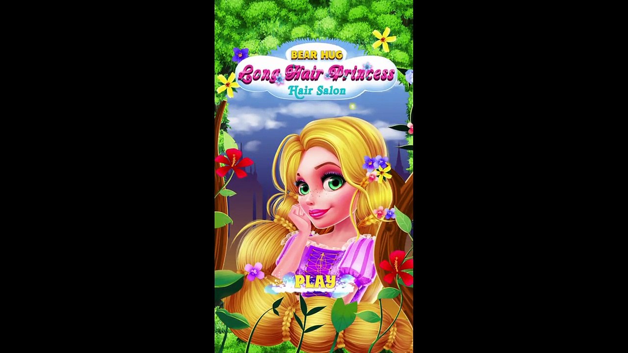 Long Hair Princess Hair Salon - Android gameplay Bear Hug Movie apps free kids best
