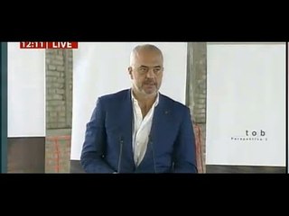 Report TV - Ndërtimi i Qendrës Multifunksionale Teatrale, fjala e kryeministrit Rama