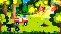 Cop Cars Kids Cartoon - The Police Car with Cars & Trucks - Cartoons for kids