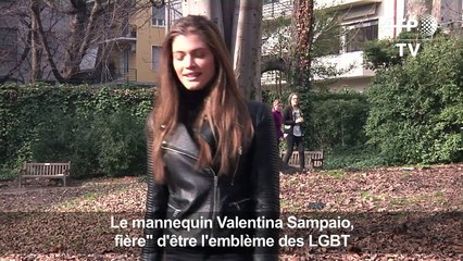 Le mannequin Valentina Sampaio, fière" d'être l'emblème des LGBT