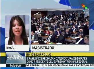Brasileños rechazan candidatura de Moraes para presidencia del STF