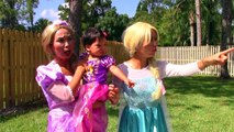 Baby Rapunzel Sick! w/ Rapunzel, Frozen Elsa, Spiderman, Doctor, bad baby