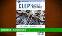 Download CLEP® Spanish Language Book   Online (CLEP Test Preparation) (English and Spanish