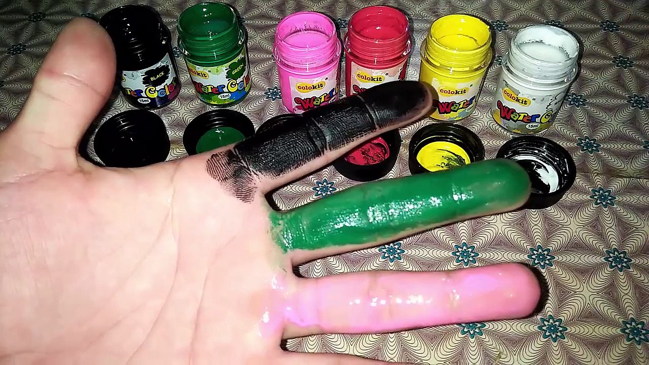 The Finger Family, Learn Color With Color Hand, Học Tiếng Anh Với Bàn Tay Sắc Màu Vui Nhộn