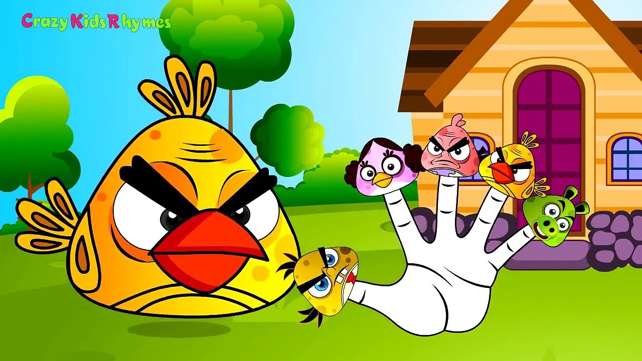 ANGRY BIRDS Finger Family # Children Cartoon Video # Little Baby Songs # Kids Rhymes Club