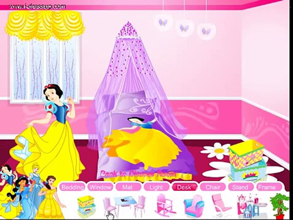 Sofía la Primera Princesa Sofía Dormitorio Decoración y Limpieza de la Película de Disney de dibujos animados Juego para