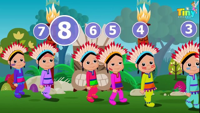 Ten Little Indians - 3D Animation English Nursery rhyme song for children with lyrics
