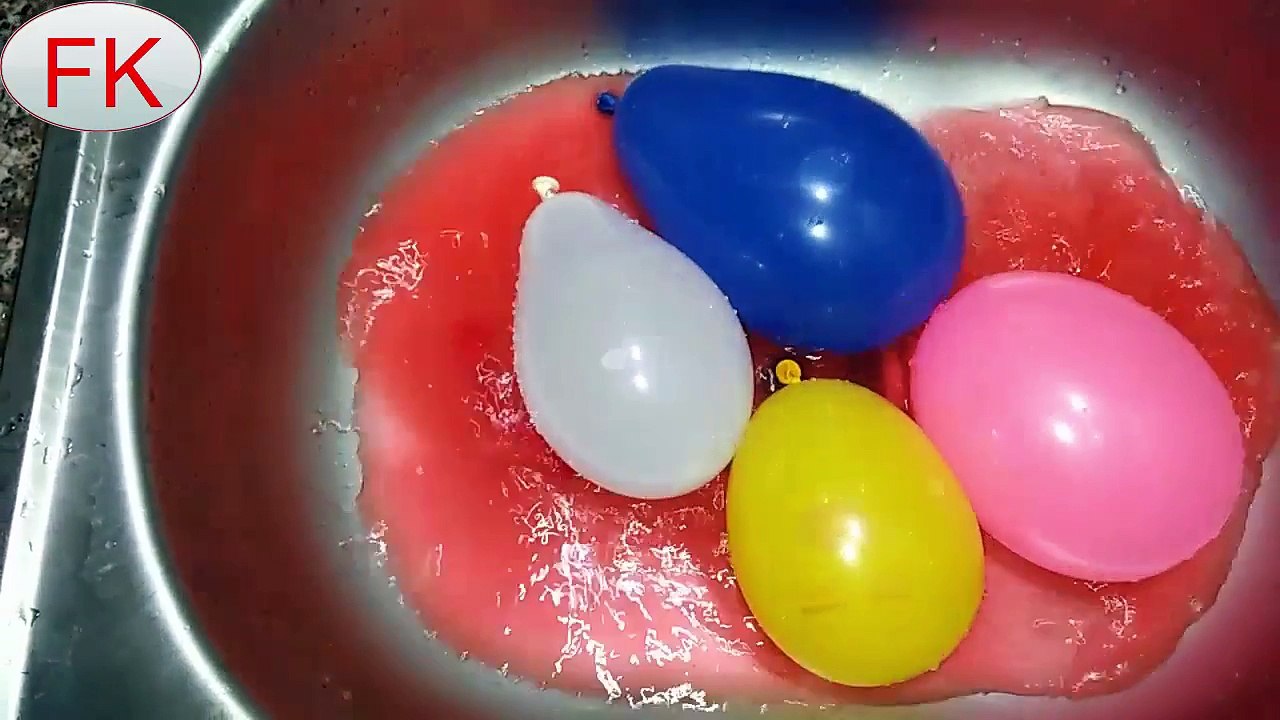The Finger Family, Faces Wet Balloons Compilation, Finger Nursery Rhyme Colour Song