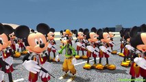 Disney cars 2 Mickey Mouse & Toy Story Buzz Lightyear SpiderMan Nursery Rhymes Wheels Bus
