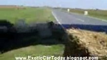 Two bikers crash on races