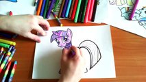My Little Pony Nuevas Páginas para Colorear para los Niños de Colores Brillo para Colorear marcadores de colores de fieltro pe