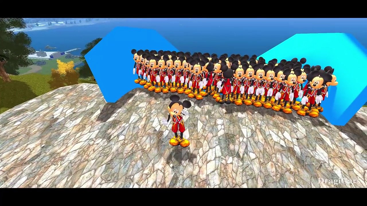 100 Mickey Mouse Nursery Rhymes & Disney Pixar Cars Pool Party + Water Slide Children Song