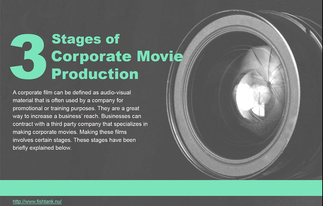 The process of producing a corporate movie