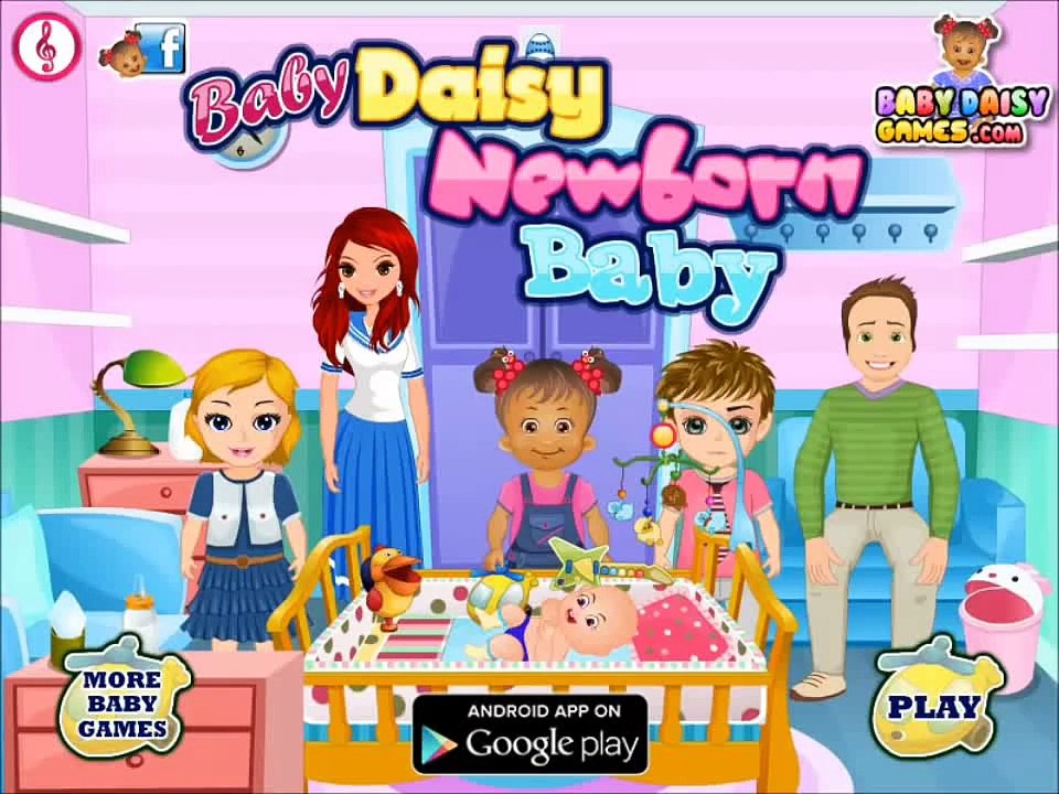Baby Games Video - Baby Daisy Newborn Baby 16:9/HD Movie - Fun Baby Care Games