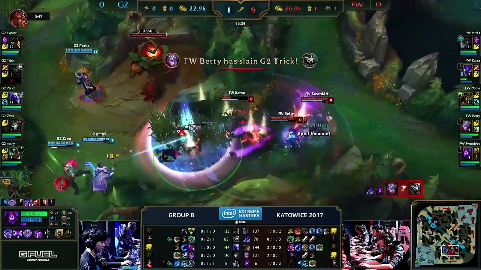 ⁣G2 Esports vs Flash Wolves Highlights - IEM Katowice 2017 Day 1 - G2 vs FW Highlights Day 1-Z8oJ73s8