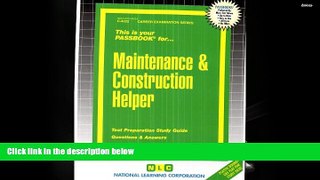 Ebook Online Maintenance and Construction Helper(Passbooks)  For Trial