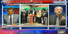 Arif Hameed Bhatti praising KPK police and Imran Khan in live show.