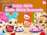 Try to Make Color Girls Hello Kitty Desserts Video Tutorial-Hello Kitty Inspired Games