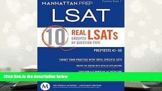 Best Ebook  10 Real LSATs Grouped by Question Type  For Online