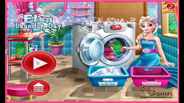 Disney Frozen Games - Elsa Laundry Day - Disney Princess Games for Girls