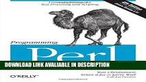 Download ePub Programming Perl: Unmatched power for text processing and scripting read online