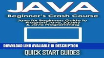 Audiobook Free JAVA for Beginner s Crash Course: Java for Beginners Guide to Program Java,