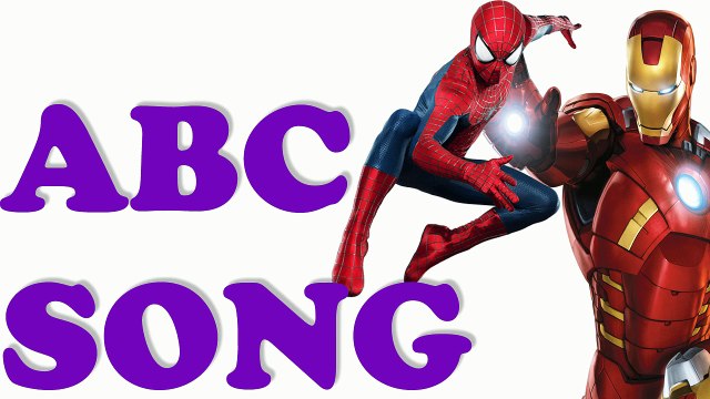 ABC Song Nursery Rhymes: Hulk Spiderman Iron Man Superheroes | Kids Playground