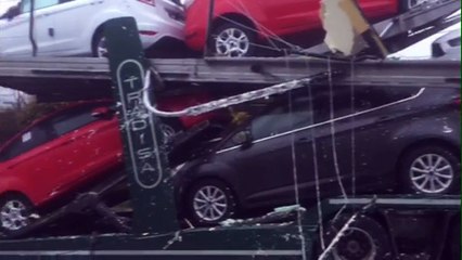 Spectaculaire accident de poids-lourds à Chasseneuil