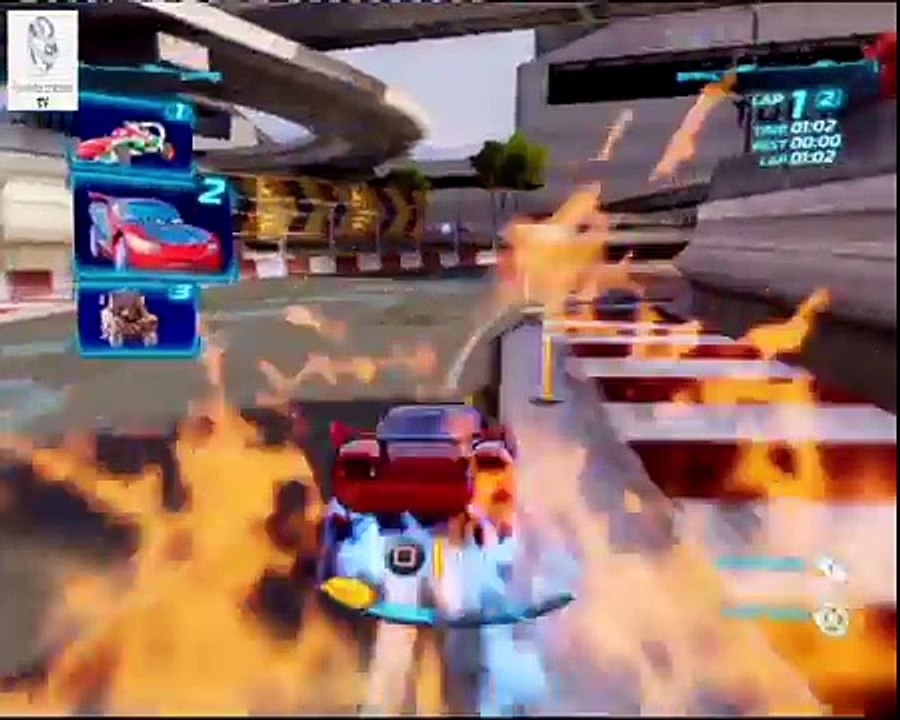 Cars 2 Game - Daredevil Lightning McQueen - Runway Tour - Disney Car Games