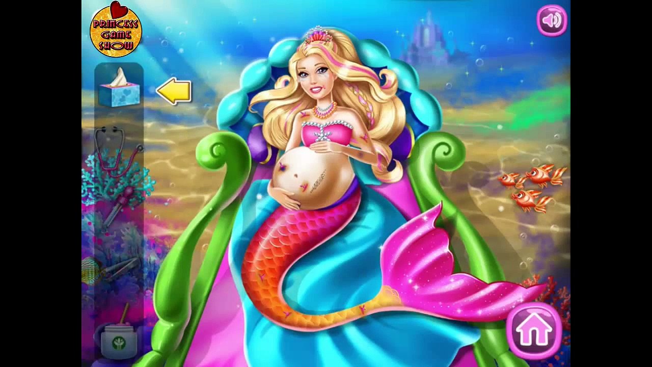 Pregnant Barbie Mermaid Emergency Online Free Flash Game Videos GAMEPLAY