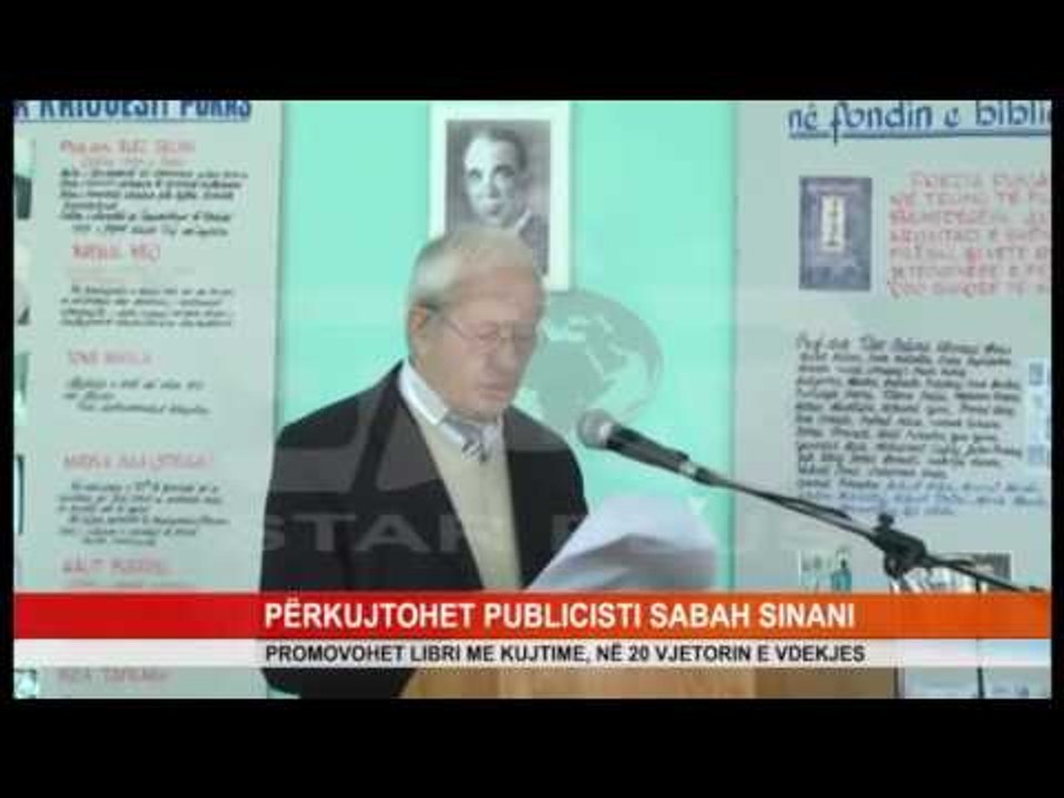 PËRKUJTOHET PUBLICISTI SABAH SINANI