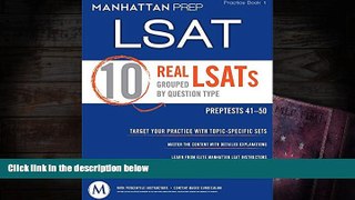 Popular Book  10 Real LSATs Grouped by Question Type  For Online
