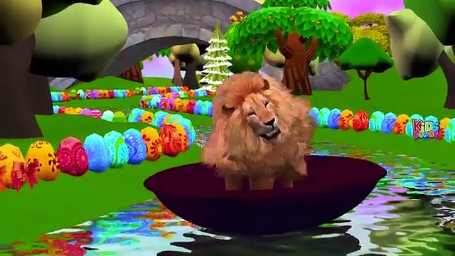 León De Dibujos Animados Para Niños Cantando Dedo De La Familia De Las Rimas Y Más Niños Canciones Infantiles